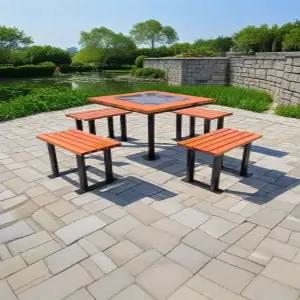 나무 야외테이블세트 방부목 야외 마당 식탁