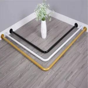 탈의실 커튼 L자 피팅룸 간이 매장 옷가게 스튜디오 가림막 70x70