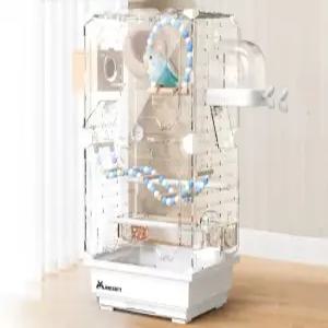 투명 아크릴 대형 조류 사육 케이지 앵무 경량 이동 가능