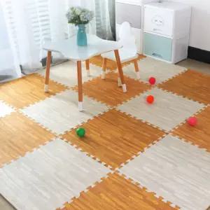 거실 쿠션매트 우드패턴 4종 층간소음방지 퍼즐매트 30x30cm 16장 조립형 매트