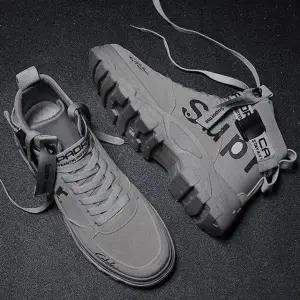 하이탑 레터링 유니크 4컬러 스니커즈 키높이 남자-WFGVV3H