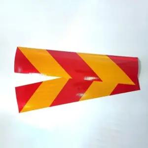 차량 화물차 반사판 트럭 후면 스티커 2장 세트 (WFK5Z3O)