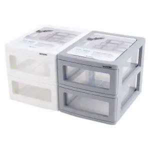 모던 2단 서랍장 침대옆 다용도 악세사리정리 2단 수납정리 디디샵 편한정리용품