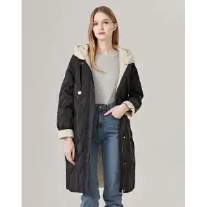 [보니스팍스]후드넥 퀼팅 패턴 포켓 롱 프리미엄 점퍼 XN4JJ025L0 _P350955232