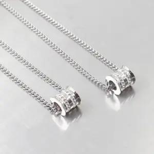 [벨가] 써지컬스틸 큐빅 너트 레이어드 목걸이