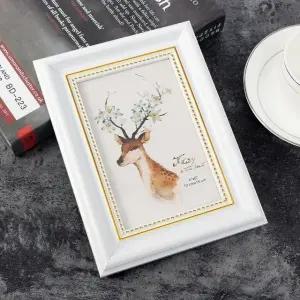 고품질 사진 액자 흰색 인테리어액자 2p 4x6 액자프레임 테이블액자 (WEAD5C4)