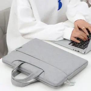 노트북 파우치 가벼운 휴대 15.6인치 노트북 가방 태블릿 수납 슬림 서류가방 비즈니스 직장인 핸드백