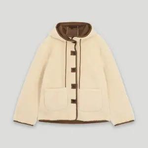 [코데즈컴바인] 스웨이드 배색 후드 퍼 자켓 (CKD-FR382WB)