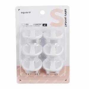 안전 220V 커버 6입 멀티탭뚜껑 콘센트안전커버/막이/보호/가리개/덮개/마개/카바/캡/콘센트/멀티탭/막기