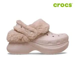 [크록스]베이 라인드 클로그 여성 털샌들 211753-6UR
