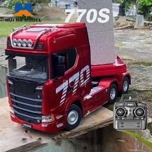 HUINA 770S 트레일러 헤드 1501 1/18 RC 트랙터 무선 조종 자동차 19채널 엔지니어링 차량 트럭 라이트  사
