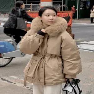 알루 밍크 후드퍼 스트링 하프 패딩 (3color) 퍼탈부착가능!