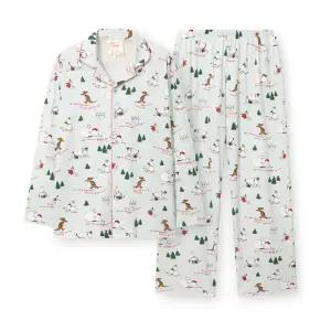 [롯데백화점]오르시떼 남성 G036 무민스노우볼 긴소매 파자마 세트 OR25WMGEG036