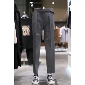 [롯데백화점]본매그넘 BON 22F/W 벨티드 투턱 와이드 남성 팬츠 (BN2FTA325)