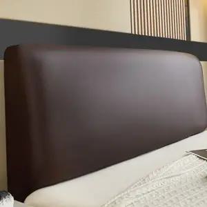침대 헤드 보드 커버 등받이 보호 오염 침대 헤드 커버 방지 가죽 스크래치방지 내마모성 간편한 신축성
