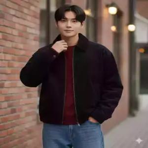 spao 코듀로이 블루종SPJAF4TM15
