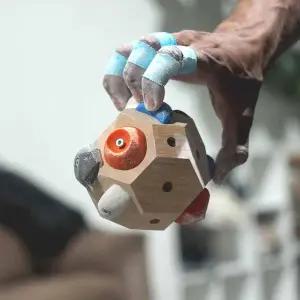 휴대용 수제 볼더 블록 다기능 클라이밍 트레이닝 블록 클라이밍 홀드 스톤 손가락 힘 훈련