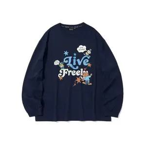 [하프클럽/] 남성 케릭터믹스말풍선아플리케쭉티 ITZ3TR32ANA (네이비)