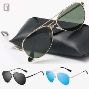 남성 편광 빅사이즈 파일럿 보잉 미러 선글라스