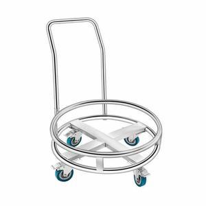 원형 육수통 들통 운반차 거치대 곰탕 높이 업소용 운반기 롤러 찜솥 바퀴 음식물 운반대