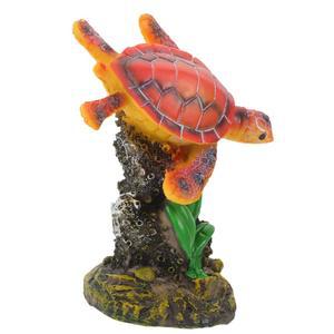 수족관 장식 바다거북 피규어 - 어항 PVC 소재의 사실적인 해양 동물 유지 관리가 용이함 3.93 X 3.14 2.04 인치