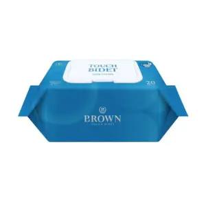 브라운 터치비데 화장실용 물티슈 20매 휴대용 캡형 24팩 434696