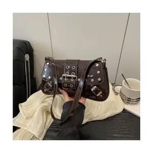 여친 숄더백 수선 솔리드 펑크 징 추동 대용량 패피4