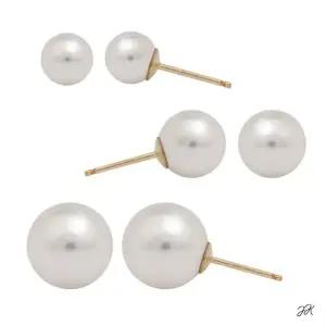 리본 일자침 귀걸이 플라워 기본 화이트 로즈골 (WFJ5A1T)