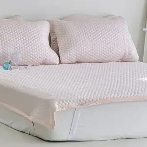 토리 선염 냉감 3중직 밴딩 카페트 패드 싱글 S 세트 핑크 여름 침구 (WFJ5QC0)