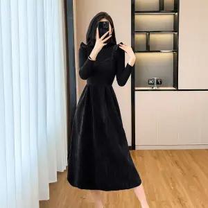 여자 정장세트 가을 겨울 빈티지 멜빵 원피스 니트 스웨터 투피스 원픽4