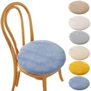 정원 벤치 쿠션 스툴 홈 데코용 아늑한 인조 양털 의자 패드 시트 원형 (어린이용) 세트