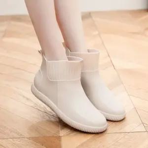 03 여성 230-250 레인슈즈 레인부츠 방수 신발 발목장화 패션부츠 숏 워터슈즈 여성장화 논슬립