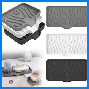 1 팩 실리콘 배수 비누 상자 주방 욕실 미끄럼 방지 싱크 트레이 크리 에이 티브 세탁 테이블 비누 트레이