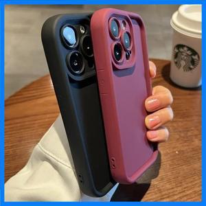 iPhone 11 12 13 14 15 16 Pro Max Plus XS X XR Max 충격 방지 범퍼 백 케이스 커버 용 부드러운 액체 실