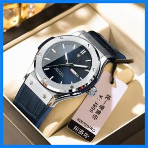 남성용 새 캐주얼 비즈니스 가죽 시계 남성용 명품 시계 오토매틱 시계 남성용 최고급 패션 쿼츠 손목시계