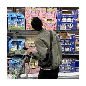 록쉬블몰 남성 바람막이 점퍼 차이나 재킷 라이트 그레이 봄 가을 캐주얼 슬림핏 톱 코트 HO3