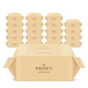 브라운 물티슈 오리지널 아기 물티슈 82매 캡형 10+10팩 고평량
