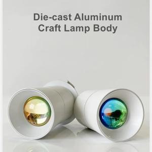 레인보우 LED 스포트라이트 소형 미니 소형 일몰 프로젝션 램프 분위기 야간 조명 방 벽 무대 바 DJ  장식