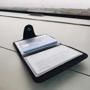 양면 카드 홀더 12개 슬롯 수납 지갑 지폐 정리함 (WFJ683D)