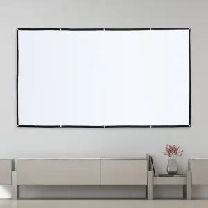 가정용 빔프로젝터 스크린 16:9 회의실 캠핑장 265X150
