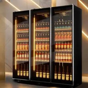 편의점 마트 주류 냉장고 대향업소용 음료 보관 냉장 쇼케이스 3도어 3색 Led 조명