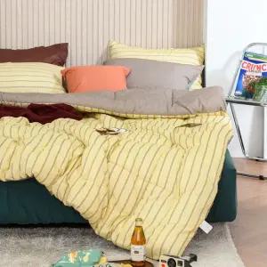 리빙홈 빈티지 무드 소프트 마이크로 차렵 이불세트 SS  이불 + 베개커버