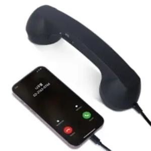 레트로 감성 C타입 핸드폰 유선 이어폰 수화기