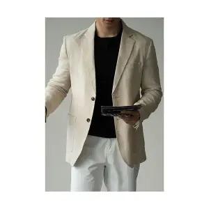 토르 남성 이태리풍 린넨 슬림 정장 가을 겨울 빈티지 캐주얼 새 코트 OPH4