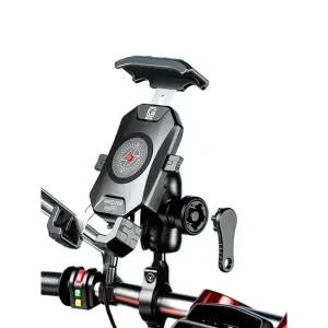 오토바이무선충전거치대 배달대행 핸드폰 대행 업그레이드 핸들바 비충전식 곡면 퀵 릴리스