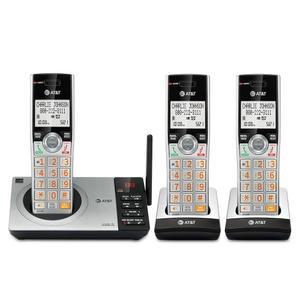 [미국배송] AT&T DECT 6.0 확장형 무선 전화기(응답 시스템 포함) 실버/블랙(핸드셋 3개 포함)