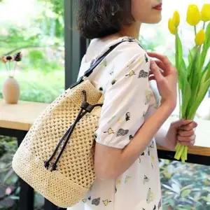 UN5026 여성 패션잡화 미니 버킷백 여성 백팩 미니백 데일리 호보백 가벼운 숄더