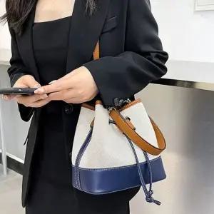 미니버킷백 캔버스 복조리가방 데일리 버킷 크로스백