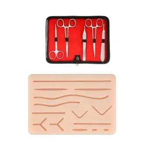 봉합연습 패드 실리콘 피부 키트 봉합사 봉합