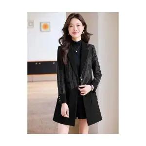 여자정장자켓 모직 정장 코트 가을 겨울 캐주얼 도톰한 오피스룩 ible4